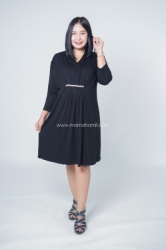 Dress Ibu Hamil Menyusui Lipit Mutiara Momo Geisha Dress   DRO 959 5  large